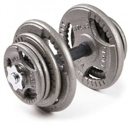 Гантели разборные металлические Atlas Sport Хаммертон 2 x 21,5 кг