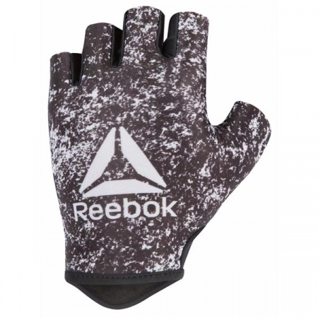 Перчатки для фитнеса Reebok белый/черн,  М
