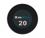 Набор фиксированных обрезиненных гантелей InEx Gmax 2,5-20 кг, 8 пар, наклейка редизайн