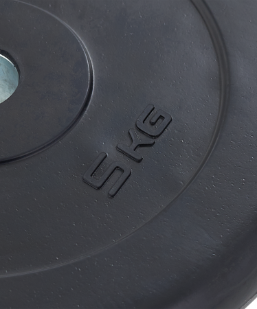 Диск обрезиненный Starfit 5 кг (26 мм, черный)