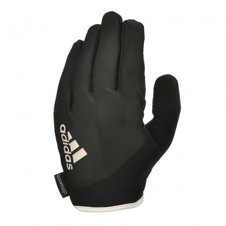 ADGB-12422WH Перчатки для фитнеса (с пальцами) Adidas Essential черно\белые размер M