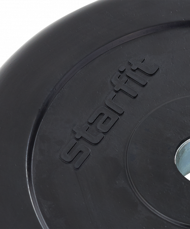 Диск обрезиненный Starfit 10 кг (26 мм, черный)