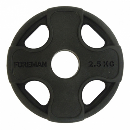 Диск обрезиненный Foreman PRR 2,5 кг (51 мм, черный)