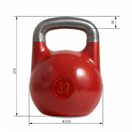 Гиря соревновательная ВФГС Iron King 32 кг