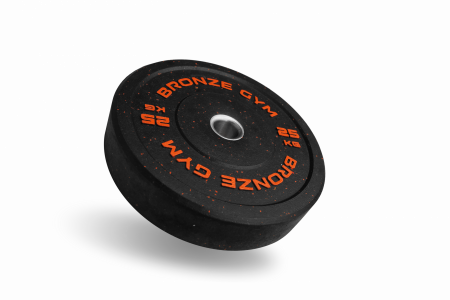 Диск бамперный Bronze Gym 25 кг (51 мм, черный)