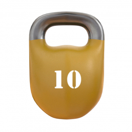 Гиря чугунная Profigym профессиональная 10 кг желтая
