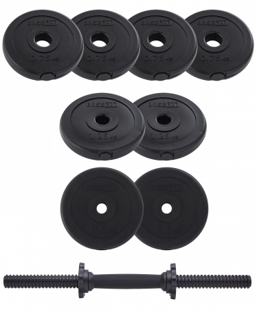 Гантель разборная BaseFit DB-717 11,5 кг, пластиковая