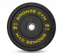 Диск бамперный Bronze Gym 15 кг (51 мм, черный)