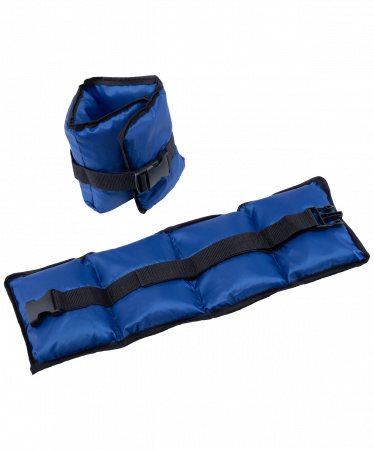 Утяжелители BaseFit 2 кг х 2, синий