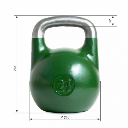 Гиря соревновательная ВФГС Iron King 24 кг