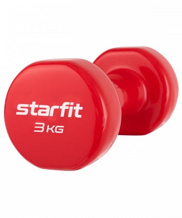 Гантель виниловая неразборная Starfit DB-101 3 кг